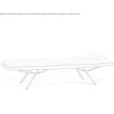 Fabric deckchair Cacota