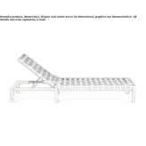 Teak deckchair on wheels Salgar