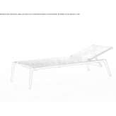 Stackable aluminum deckchair Kythira