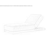 Reclining deckchair Itai