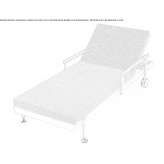 Foldable deckchair with armrests on wheels Caldera
