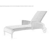 Lloyd Loom deckchair on wheels Werpeloh