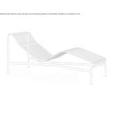 Steel deckchair Quime