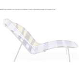 Chaise longue made of colorful, hand-woven polyethylene threads Puteaux