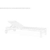 Reclining deckchair on wheels Coyaima