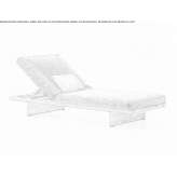 Folding fabric deckchair Rydal