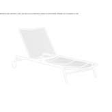 Reclining deckchair on wheels Claville