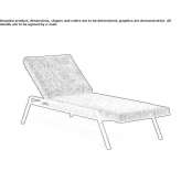 Stackable fabric lounger Bierawa