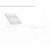 Stackable Batyline® deckchair on wheels Filotion
