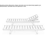 Reclining teak deckchair on wheels Soyopa