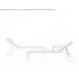 Folding fabric deckchair Boticas