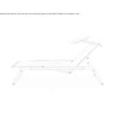 Folding garden lounger with a sun umbrella Poptun