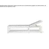 Reclining teak deckchair on wheels Natters