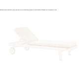 Reclining teak deckchair on wheels Radovis