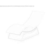 Polyethylene lounger Aquileia