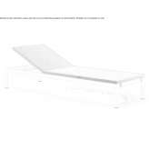 A foldable aluminum and fabric deckchair Unverre
