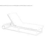 Deckchair on wheels Camisano