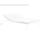 Rozkładany leżak aluminiowy i materiałowy Unverre