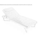 Fabric armchair and steel deckchair Esiroglu