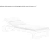 Aluminum foldable lounger on wheels Ripon