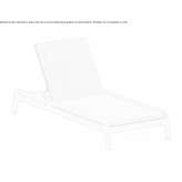 Acrylic foldable deckchair Hieflau