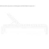 Reclining teak lounger Itasca