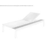 Aluminum deckchair Meyreuil