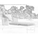 Deckchair with armrests Seliatyn
