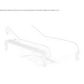 Folding fabric deckchair Bellus