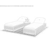 Reclining resin deckchair Merate