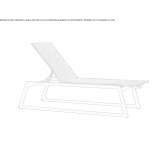 Reclining deckchair Heston