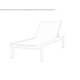 Stackable, powder-coated aluminum deckchair Elstow