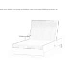Extendable garden lounger with integrated table Pinerolo