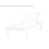Stackable aluminum deckchair on wheels Elstow