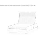 Sunbrella® extendable lounger on wheels Pinerolo