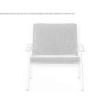 Aluminum garden armchair with armrests Juquia
