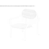 Wooden garden armchair with armrests Zeitlofs