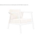 Teak chair with armrests Someru