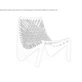 Wooden garden armchair Haasdonk