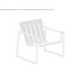 Armchair with armrests based on a sled Galanta