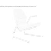 Garden armchair on supports with armrests and fabric Wapielsk