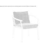Garden armchair with armrests Warmsen