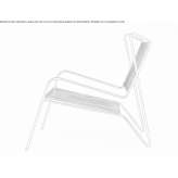 Steel garden armchair with armrests Vledder