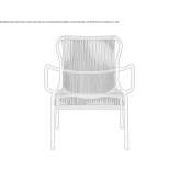 Stackable polyethylene fiber garden chair Coracora