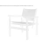 Teak garden armchair with armrests Taytsy
