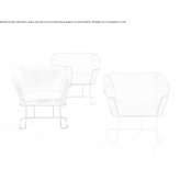 Garden armchair made of garden fabric Bakel