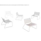 Powder-coated steel chair, stackable Zmiiv