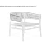 Rope garden chair with armrests Tijola