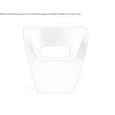 Polyethylene armchair with armrests Olza