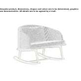 Fabric rocking chair Kolding